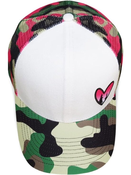 〽️Women Pink Camo Snapback Baseball Cap Beach Trucker Accessories Hats main image 4